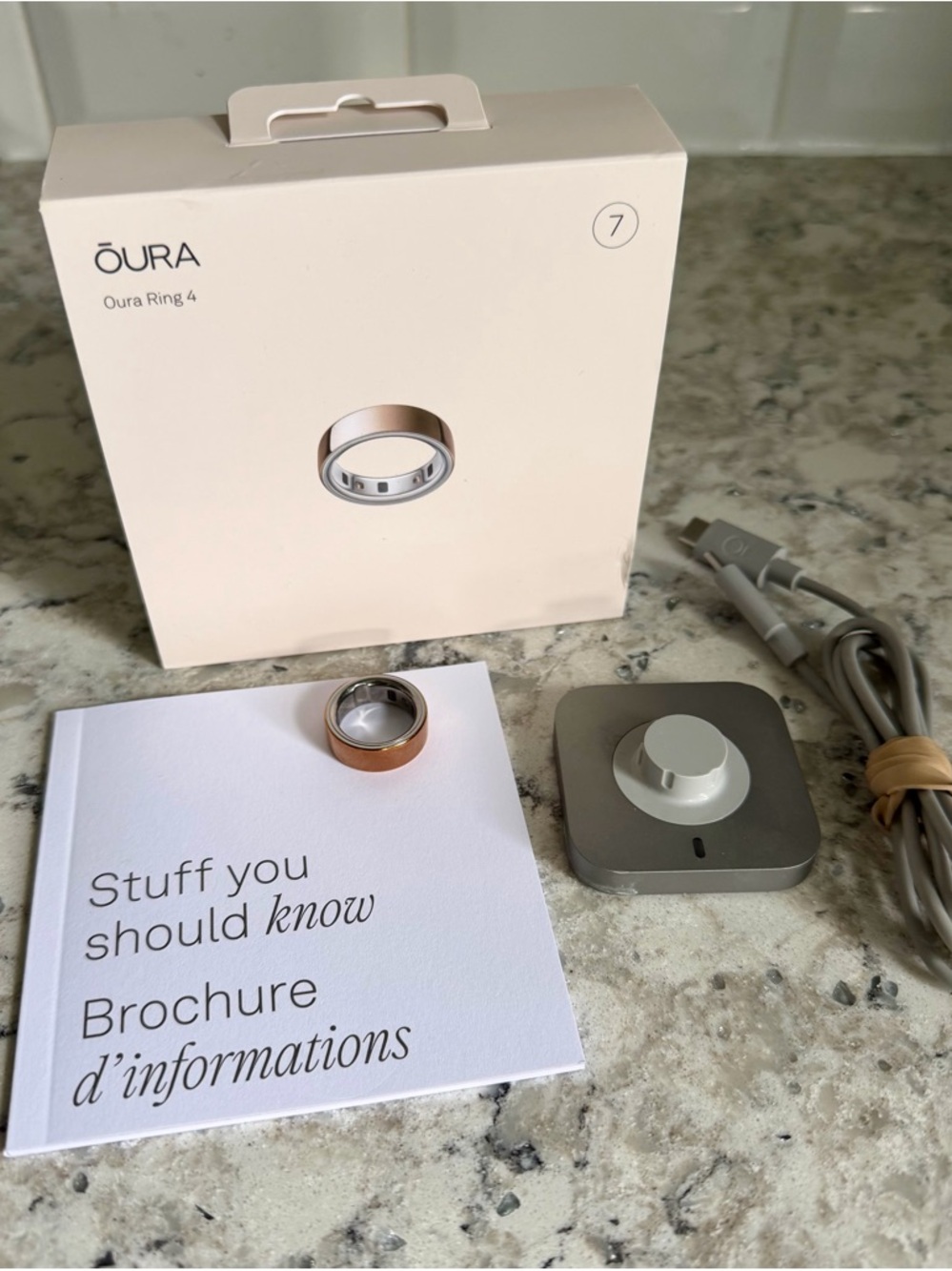 Oura ring rose gold size 7